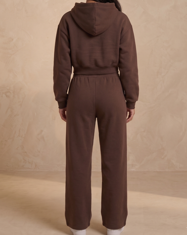 SWITCH SHAPE JOGGER – WIDE LEG – CHOCOLATE