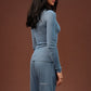 MARGOT long sleeve top in powder blue