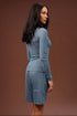 MARGOT long sleeve top in powder blue
