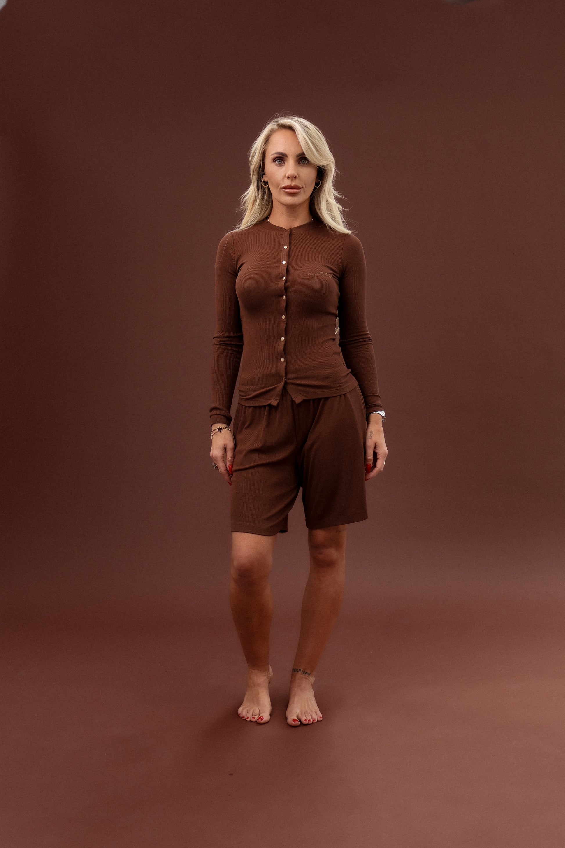 MARGOT long sleeve top in powder blue